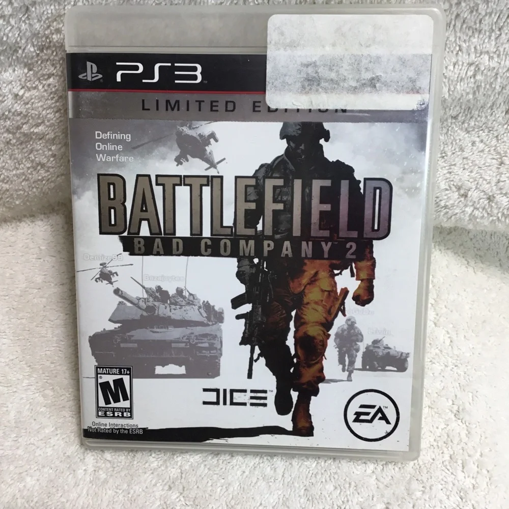 PS3 “Battlefield Bad Company 2”, limited edition, PS network 2-24 players